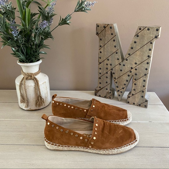 Sam Edelman Koda Cognac Brown Suede Espadrilles Size 7.5 EUC - Picture 6 of 11